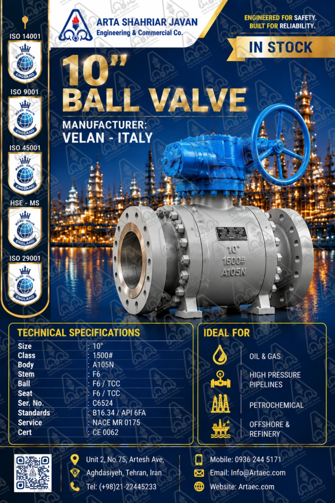 43- Ball Valve 10 Inch Class 1500 A105